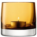 LSA Light Colour Tealight Holder H8.5cm Amber | 1 Unit | Mouthblown & Handmade Glass | LI19