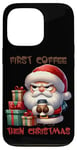 Coque pour iPhone 13 Pro Premier café puis Noël vacances