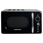 Hamilton Beach 20L Retro Microwave 700W , Black- HB70H20B