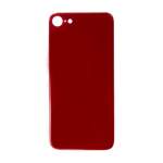 Glass Back For iPhone 8 Plain in Red