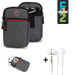 Holster + earphones for Samsung Galaxy F12 Belt Pouch