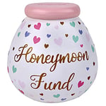 Pot Of Dreams Ceramic Money Pot Smash Money Box Savings Jar - Honeymoon Fund