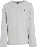 Tommy Hilfiger Boy's Boys Basic Cn Knit L/S T-Shirt, Grey (Grey Heather), 92