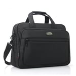 Sacoche / Sac pochette pour PC ordinateur portable 14 pouces noir  - Malette de voyage/affaires Notebook 15,6 avec compartiment poches de rangement et bandoulière - Laptop Bag XEPTIO - Neuf