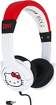 HK1180 Hello Kitty Kids Casque Filaire Oreilles Rouge et Blanc(Q287)