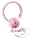 DURAGADGET Lightweight Kids' Headphones (Pink) with Padded Headband - Compatible with Samsung Galaxy Tab A7 | Tab A8 | Tab A 10.1 | Tab S6 Lite Tablets