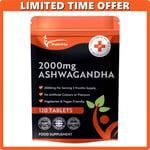 Ashwagandha 2000mg  120 Vegan Tablets Pure Root Extract High Strength Supplement