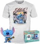 Funko Pop! & Tee: Lilo & Stitch - Ukelele Stitch - Flocked - Small - (S) - Disne