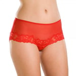 Three Pack Sheer Mesh Lace Boxer Shorts