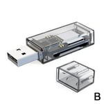 2 i 1 Typ C och USB 3.0 SD-kortläsare, Kortläsare USB 3.0 Ty usb 1pcs