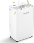 LOEFME 12L/Day Dehumidifier with 2L Water Tank, 220W Dehumidifiers for Home, and