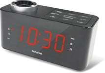 Digiclock 3-Radio-Reveil Dab+(Dab,Fm,Deux Reveils,Fonction Reveil,Ecran Lcd Avec Retro-Eclairage Reglable,Heure Et Date)Noir