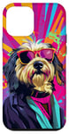 Coque pour iPhone 12 mini Briard Dog Fashion, joli pop art coloré