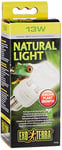 Exo Terra Lumière naturelle, lampe à spectre complet, lampe compacte avec spectre lumineux idéal pour tous les reptiles et amphibiens, 13 W, douille E27