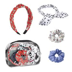 CERDÁ LIFE'S LITTLE MOMENTS - Trousse de Toilette Transparente 101 Dalmatiens avec Accessoires pour Cheveux - Licence Officielle Disney Multicolore