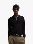 BOSS Zip Collar Jumper, Black