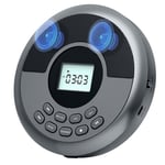 Portable Bluetooth CD Player Rechargeable Discman with Dual Speakers and1115