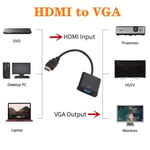 Adaptateur HDMI / VGA - prise HDMI mâle vers prise VGA femelle + prise audio Jac