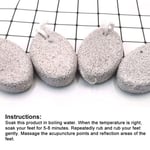 5Pcs Pumice Stone For Feet White Foot Care Pumice Stone For Removing Calluse Gfl