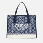 Guess Silvana Mini Woven Tote Bag