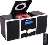 Micro Chaine HiFi stéréo compacte - Radio FM - Lecteur CD - AUX - Fonction Horloge et Réveil - MCA230 - Noir