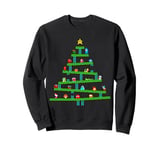 8 Bit Retro Gaming Christmas Tree Sweatshirt