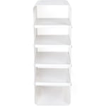 Shoe Rack 25x35x77 cm, White, Hvit