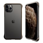 R-JUST RJC-23 Alu/Glasfodral - iPhone 11 Pro Max - Guld