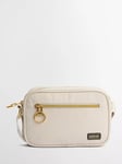 Barbour International Qualify Micro Crossbody Bag, Light Pearl