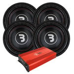 4-pack Bass Habit E2380D1 &amp; SE8000.1D2, brutalt baspaket