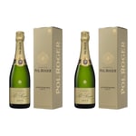 Pol Roger Blanc de Blanc Vintage Champagne in Gift Box 75cl - pack of 2