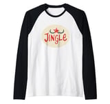 Jingle All the Way with a Stylish Twist Raglan Baseball Tee