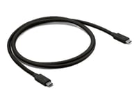 Club 3D - Thunderbolt-Kabel - 24 Pin Usb-C (Hane) Till 24 Pin Usb-C (Hane) - Usb 3.2 Gen 2 / Usb4 / Thunderbolt 3 / Thunderbolt 4 / Thunderbolt 5 - 1 M - 8K240 Hz (7680 X 4320) Stöd, 4K540hz Stöd, Usb-Strömförsörjning (240W) - Svart