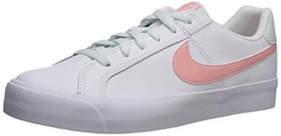 Nike Femme WMNS Court Royale AC Sneaker, Blanc (White/Bleached Coral-Ghost Aqua 107), 40.5 EU