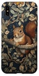 Coque pour iPhone XS Max Écureuil rouge dans un arbre style William Morris