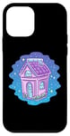 iPhone 12 mini Kawaii Purple House Galaxy Art Cute Fantasy Night Scene Case