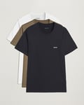 BOSS BLACK 3-Pack Crew Neck T-Shirt Black/White/Green