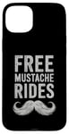 Coque pour iPhone 15 Plus Free Moustache Rides Moustache Face Sitting