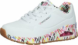 Skechers Femme Baskets, Blanc, 42 EU