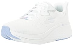 Skechers Femme Cushioning Max AMORTISSAGE Elite 2.0 Levitate, Garniture Textile Blanc Lavande, 39 EU