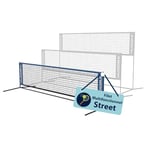 HUDORA Multinetz Street - Filet Multifonctionnel pour Tennis & Badminton - Filet d'extérieur réglable en Hauteur pour la Cour & Le Parc - Filet de Badminton Stable & résistant aux intempéries