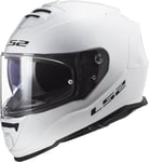 LS2, Casque Moto intégral Storm II Blanc, M