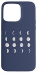 Coque pour iPhone 15 Pro Max 12 phases de lune astronomie ciel nocturne Meme