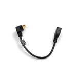 System-S Câble HDMI mâle coudé vers le haut - Fiche coudée à 90° vers prise HDMI - 50 cm