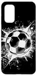 Galaxy S20 Soccer Ball Splash Football Pitch Case