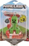 Mattel GTP08 Minecraft Articulated Figure Toy with Paper Cubes for Building, Ass