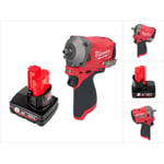 M12 FIW38-601 Clé à choc sans fil 12 v 339 Nm 3/8'' Brushless + 1x batterie 6,0 Ah - sans chargeur - Milwaukee