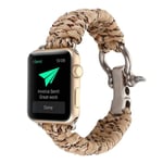 Apple Watch Series 4 40mm klockarmband med flätat rep - Ökenkamouflage