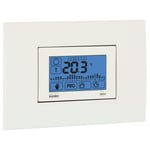 elewex ancienne.1 C Thermostat programmable électronique encastrable avec écran tactile et programmation hebdomadaire, blanc/anthracite