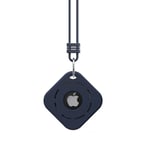 Apple AirTag kotelo pidikkeellä - Tummansininen